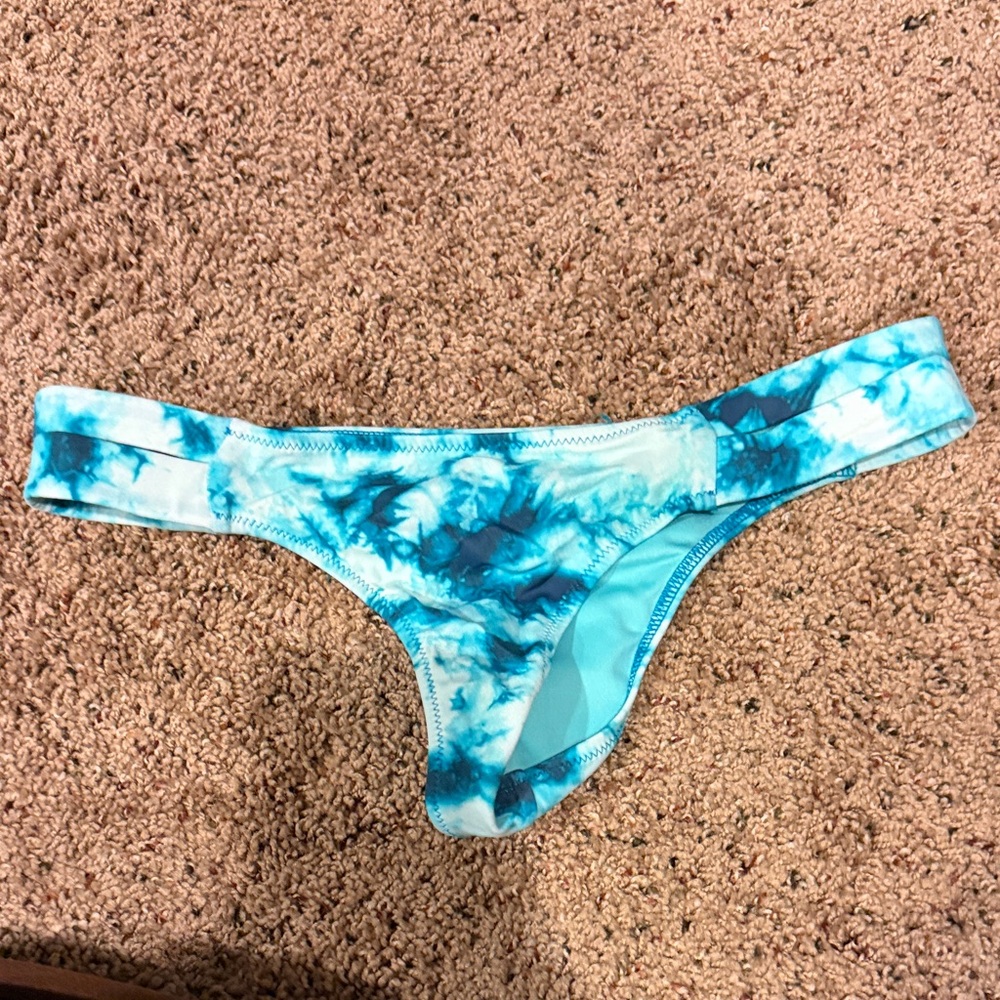Women’s Blue Tie-Dye Bikini Bottom